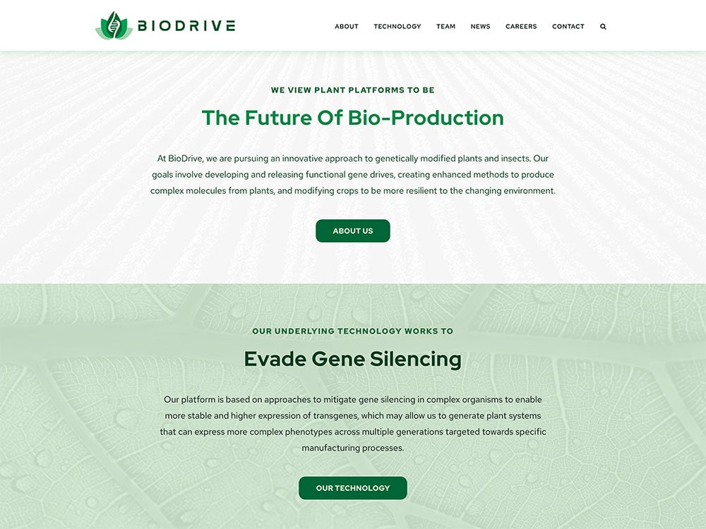 BioDrive Homepage Mission and Technology