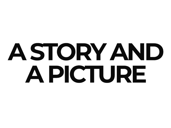 a story and a picture logo