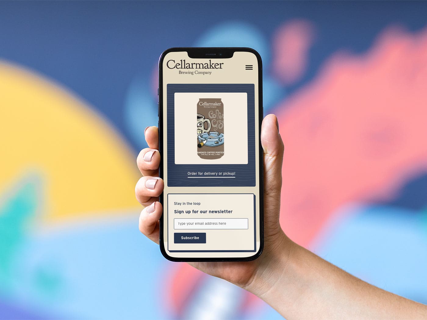 Cellarmaker Brewing Company 2023 Viewed on an iPhone