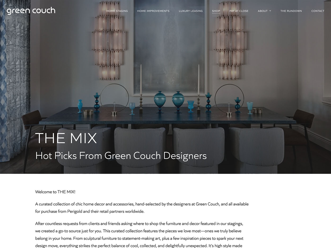 Green Couch THE MIX Main Page 1
