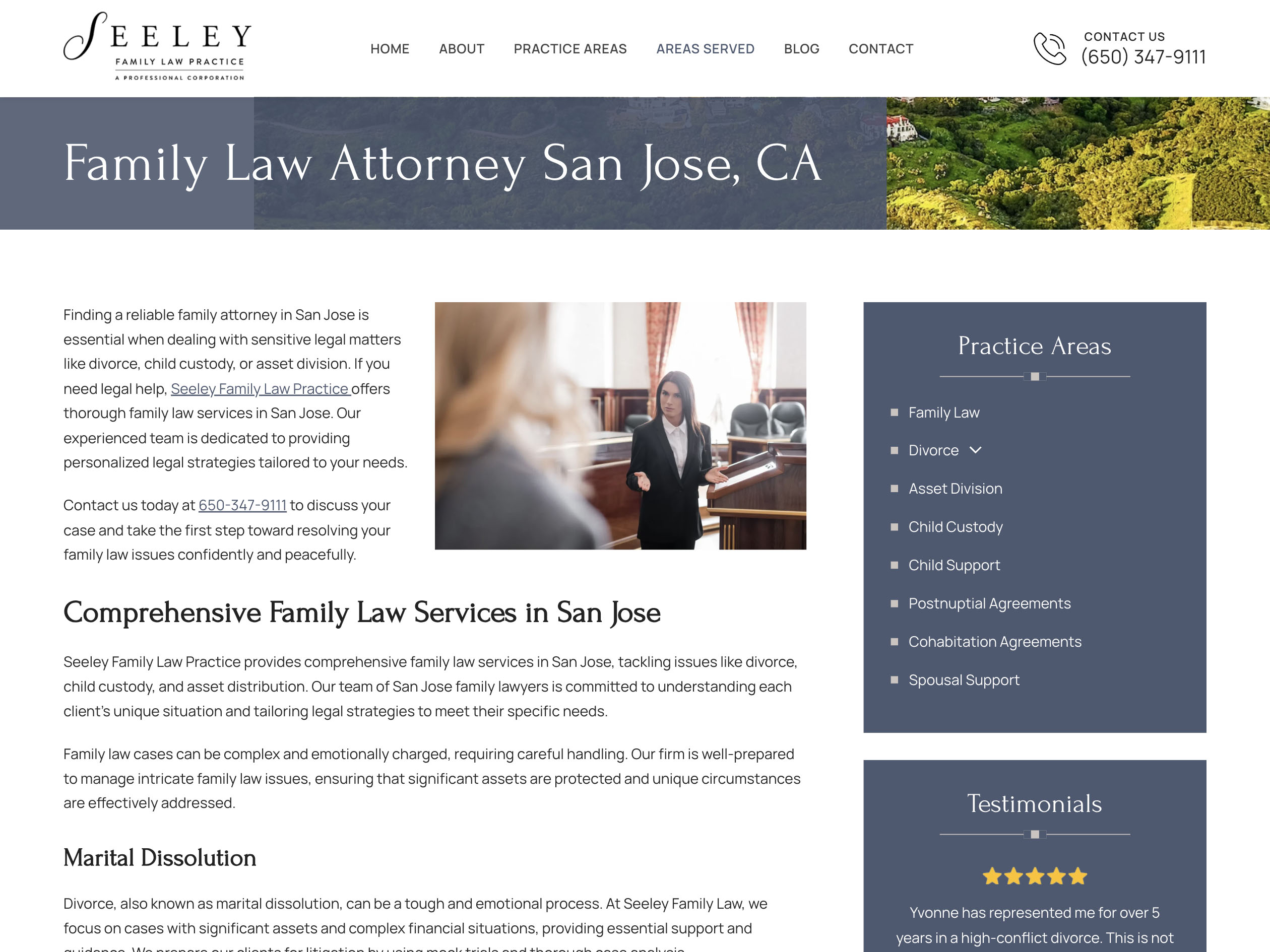 Seeley Family Law Practice San Jose Page