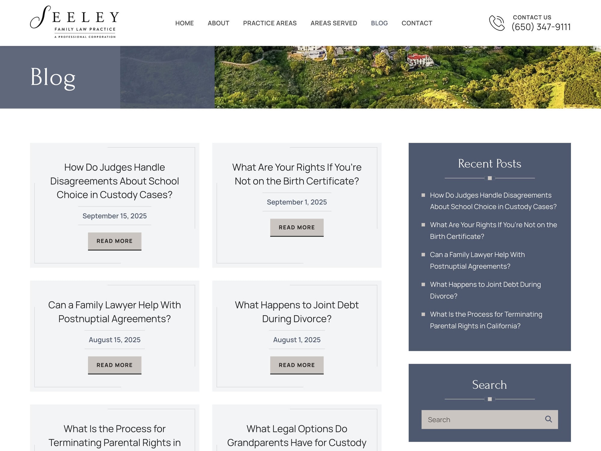 Seeley Family Law Practice Blog Page