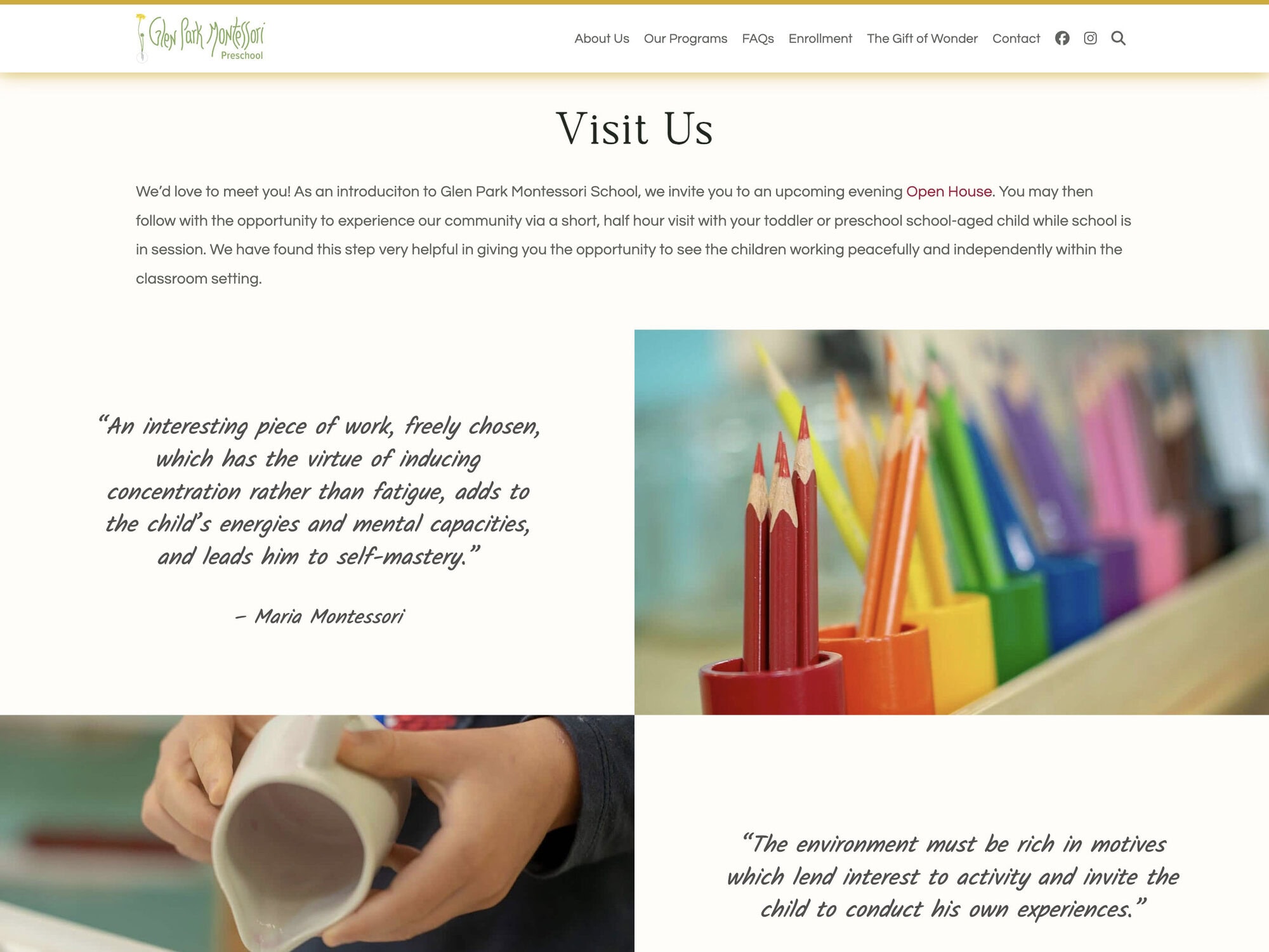 Glen Park Montessori Homepage 3