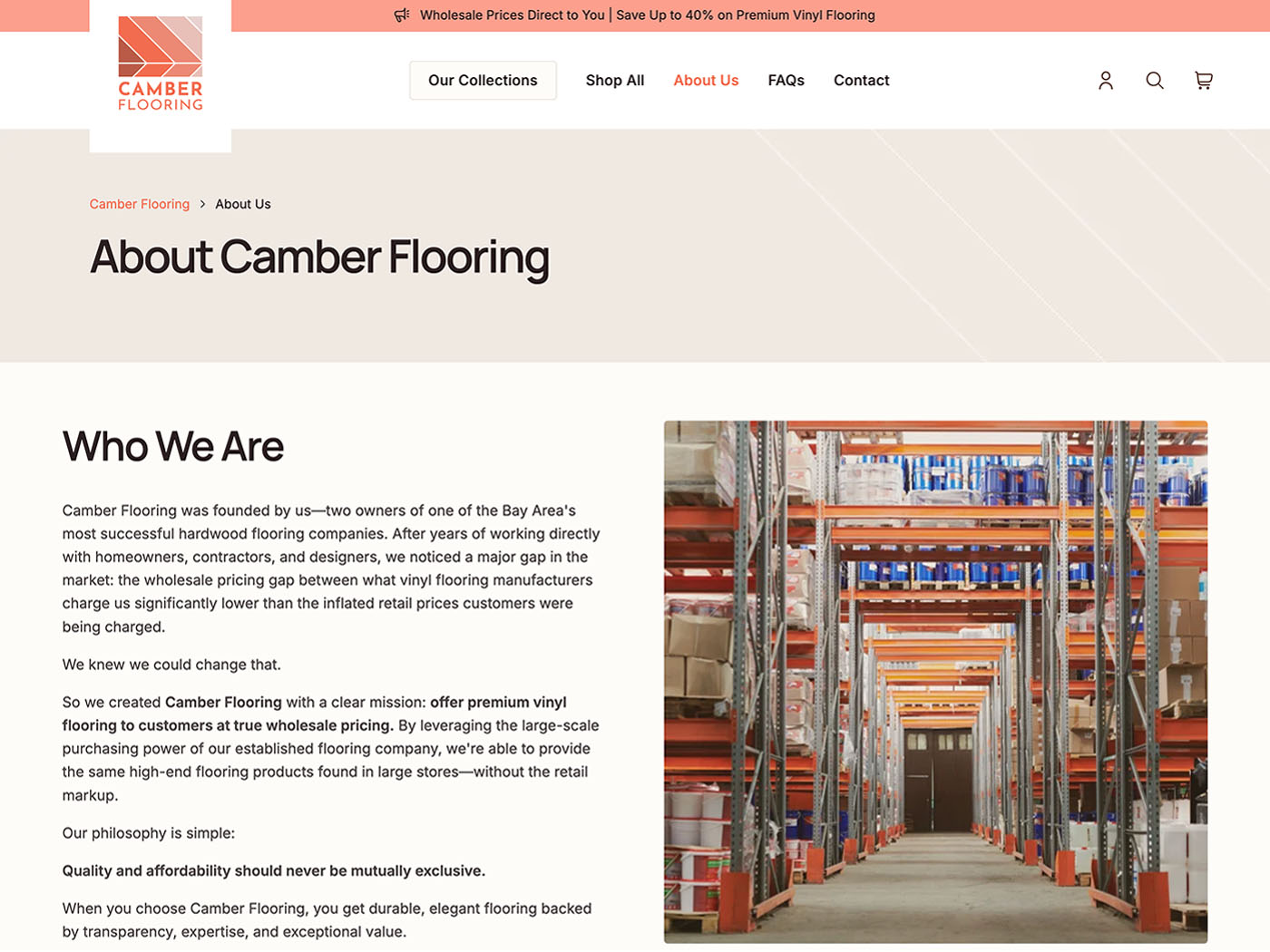 Camber Flooring About Page 1