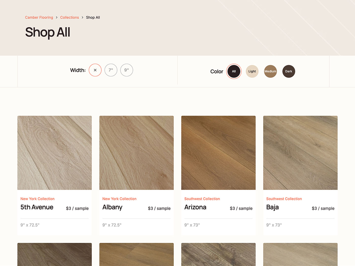 Camber Flooring Shop Page