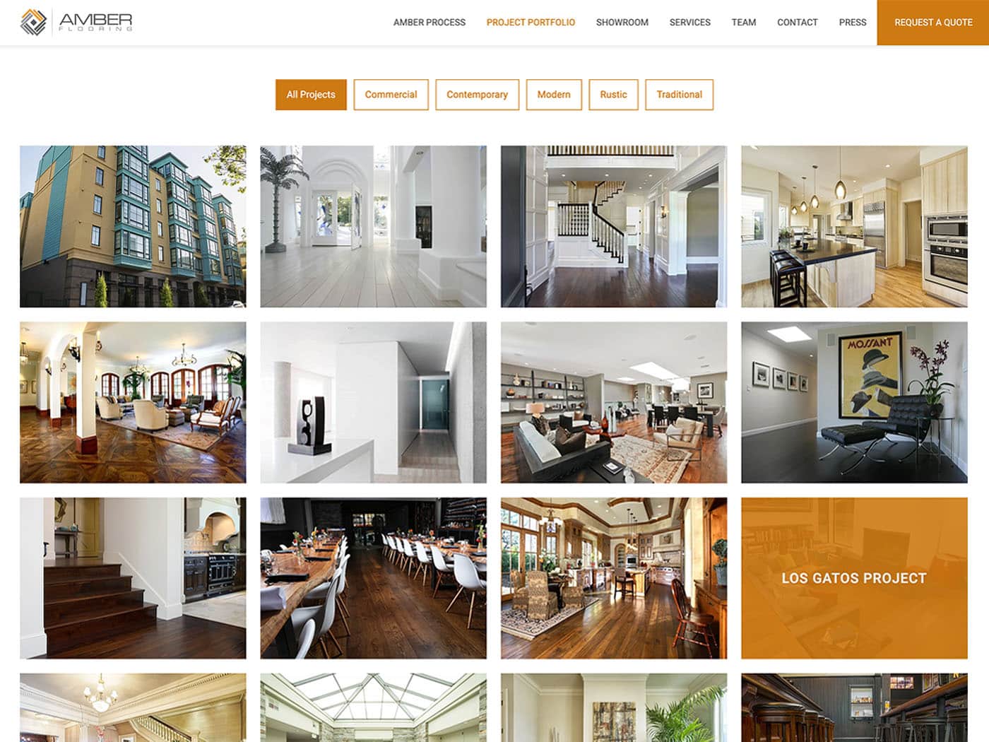 Amber Flooring Project Portfolio Page