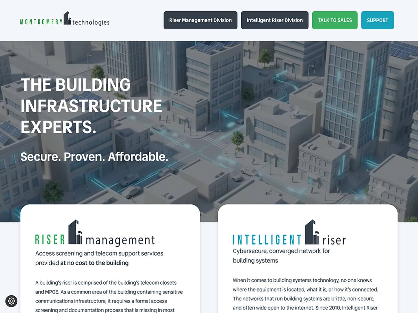 Montgomery Technologies Homepage 1