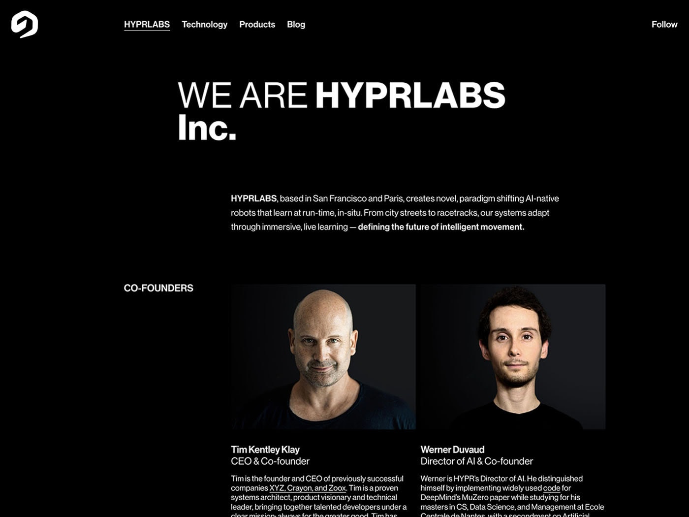 HYPRLABS Team Page