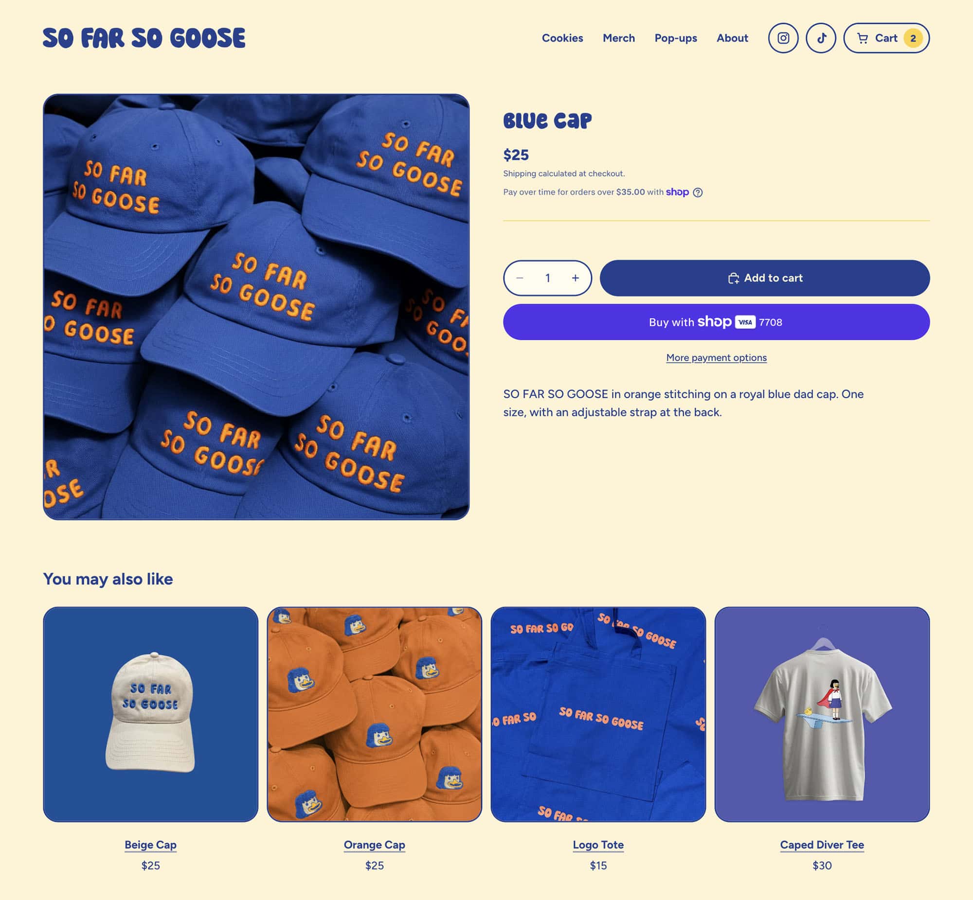 So Far So Goose Product Page