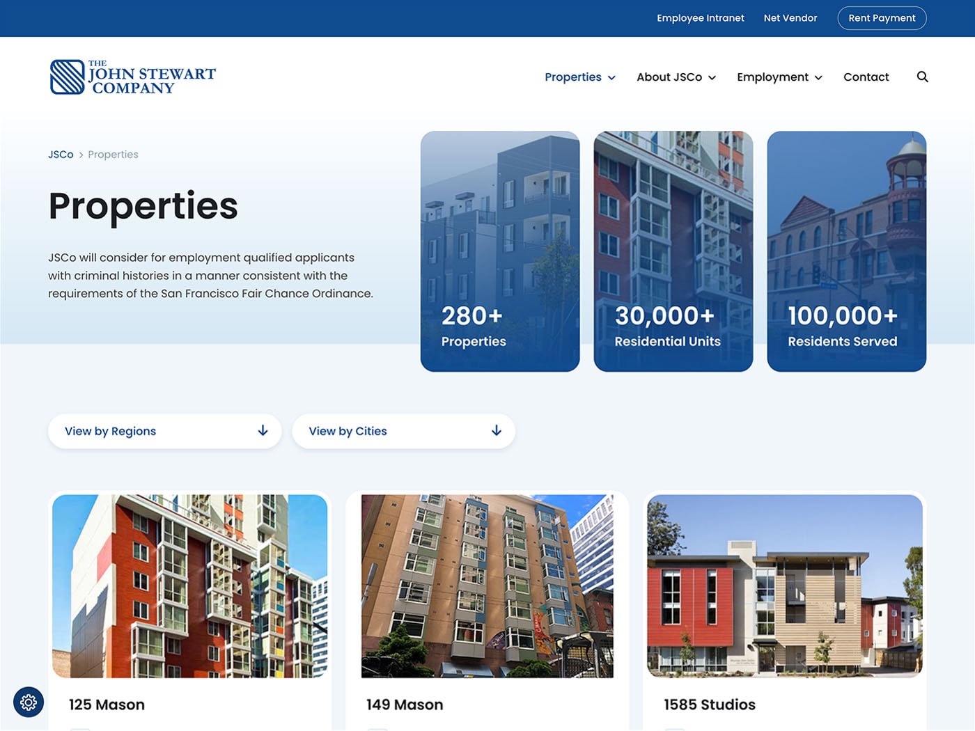 JSCo Properties Page