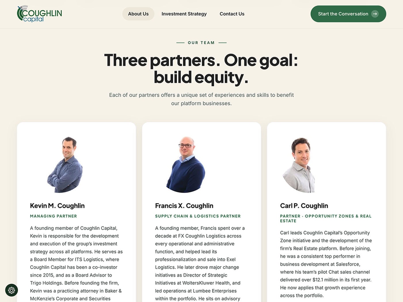 Coughlin Capital Our Team