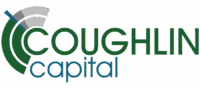 Coughlin Capital Logo With Stylized Green And Gray Arcs On The Left And “Coughlin” In Green And “Capital” In Blue Stacked To The Right.