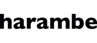 The Word “Harambe” In Bold, Black Lowercase Letters On A Light Gray Background.