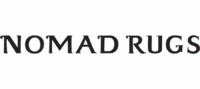 Black Text On A White Background Reads “Nomad Rugs” In A Serif Font.