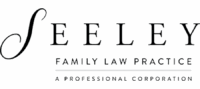 Logo For Seeley Family Law Practice, A Professional Corporation. The Word “Seeley” Is Written In Large, Elegant Font, With “Family Law Practice” And “A Professional Corporation” Below In Smaller Text.
