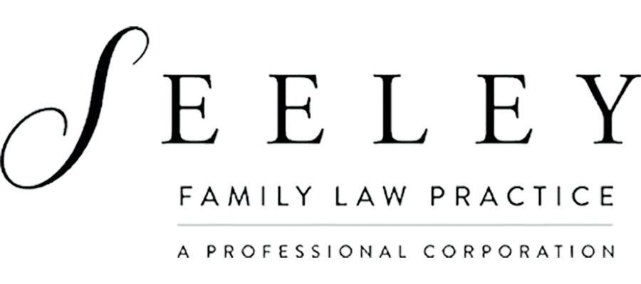Logo for Seeley Family Law Practice, a professional corporation. The word “Seeley” is written in large, elegant font, with “Family Law Practice” and “A Professional Corporation” below in smaller text.