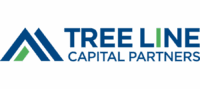 Tree Line Capital Partners Logo With Blue And Green Stylized “A” Shapes On The Left And The Company Name In Bold Blue Text With A Green “I” In “Line” On The Right.