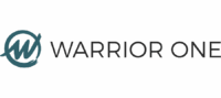 Logo With A Stylized “W” Inside A Circle On The Left And The Text “Warrior One” In Bold, Uppercase Letters On The Right, All On A Light Background.